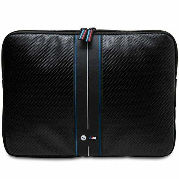 Zdjęcie do “BMW Sleeve Carbon Blue czarny - etui MacBook 14"”.