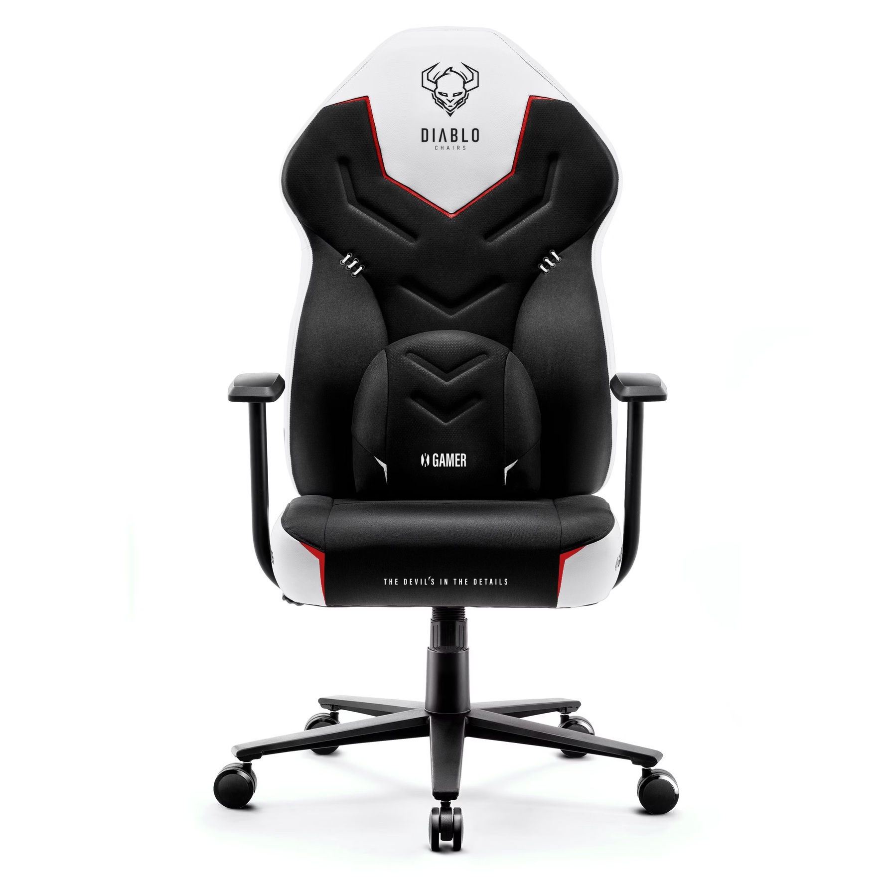 Zdjęcie do “Diablo Chairs X-Gamer 2.0 Normal Size biały - fotel gamingowy”.