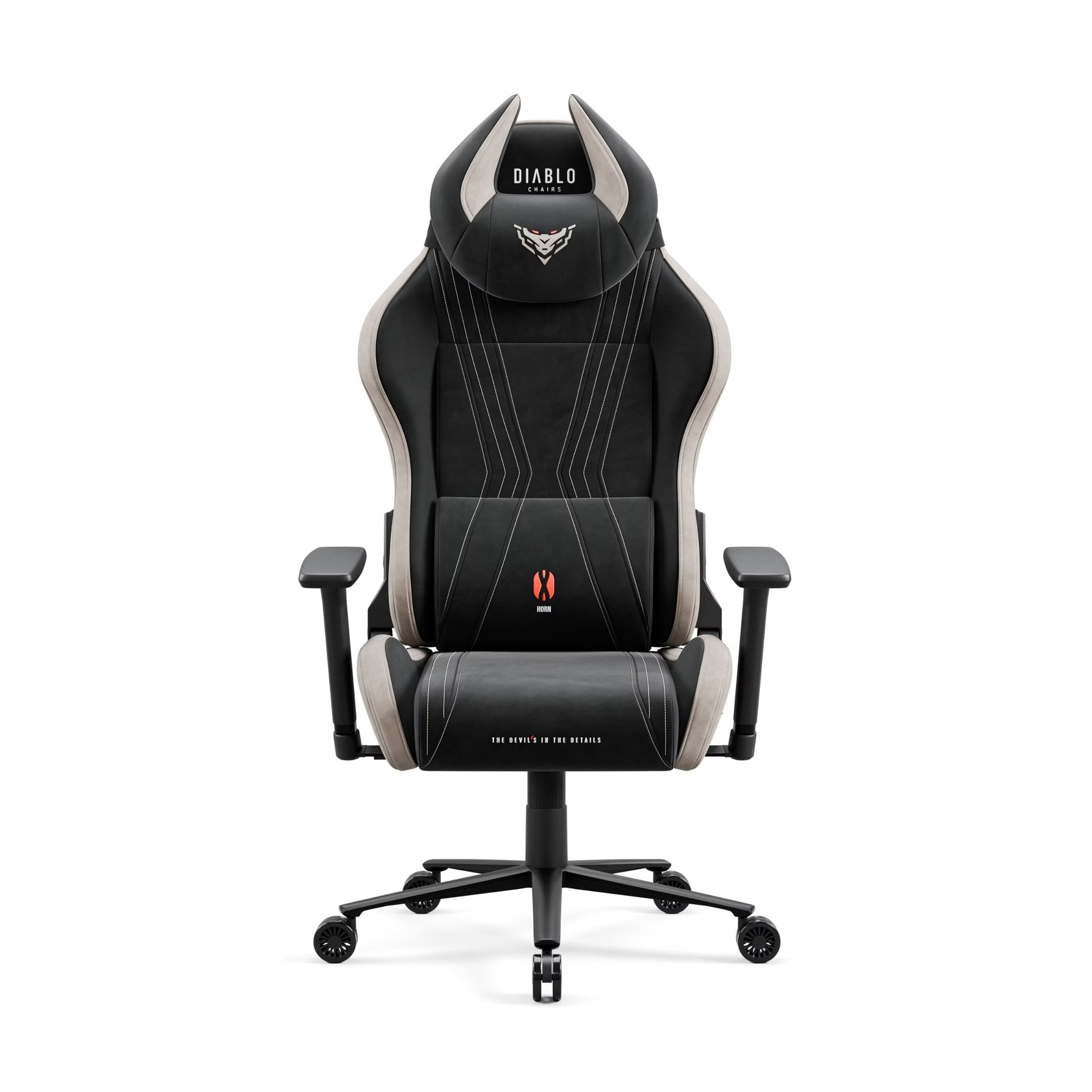 Zdjęcie do “Diablo Chairs X-Horn 2.0 Normal Size czarny-camel - fotel gamingowy”.