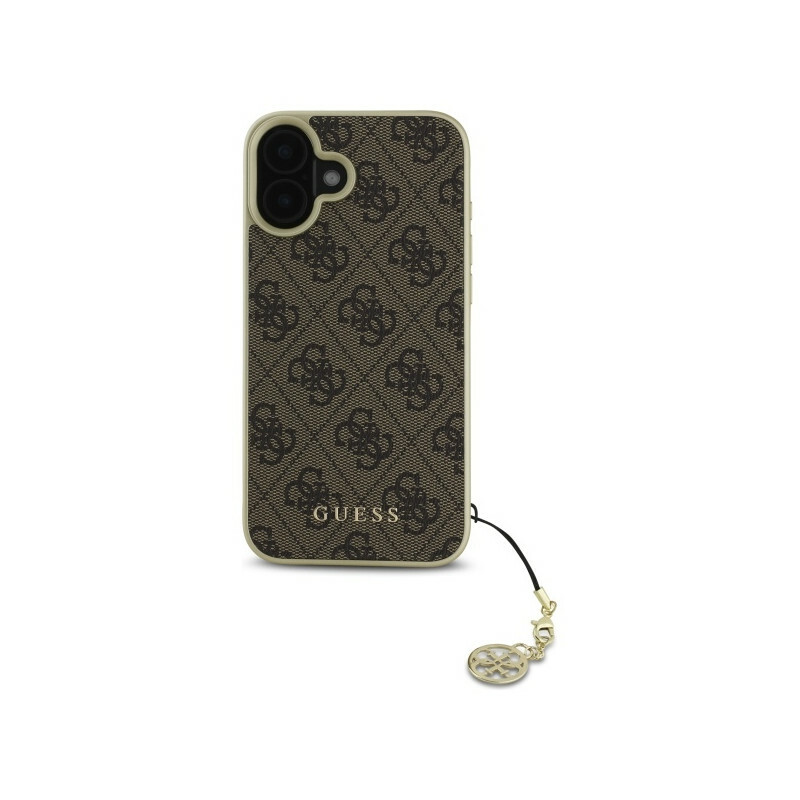 Zdjęcie do “Guess 4G Charms Collection brązowy - etui iPhone 16”.