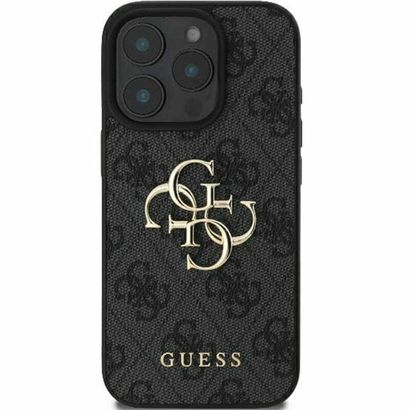 Zdjęcie do “Guess 4G Big Logo czarny - etui iPhone 16 Pro Max”.