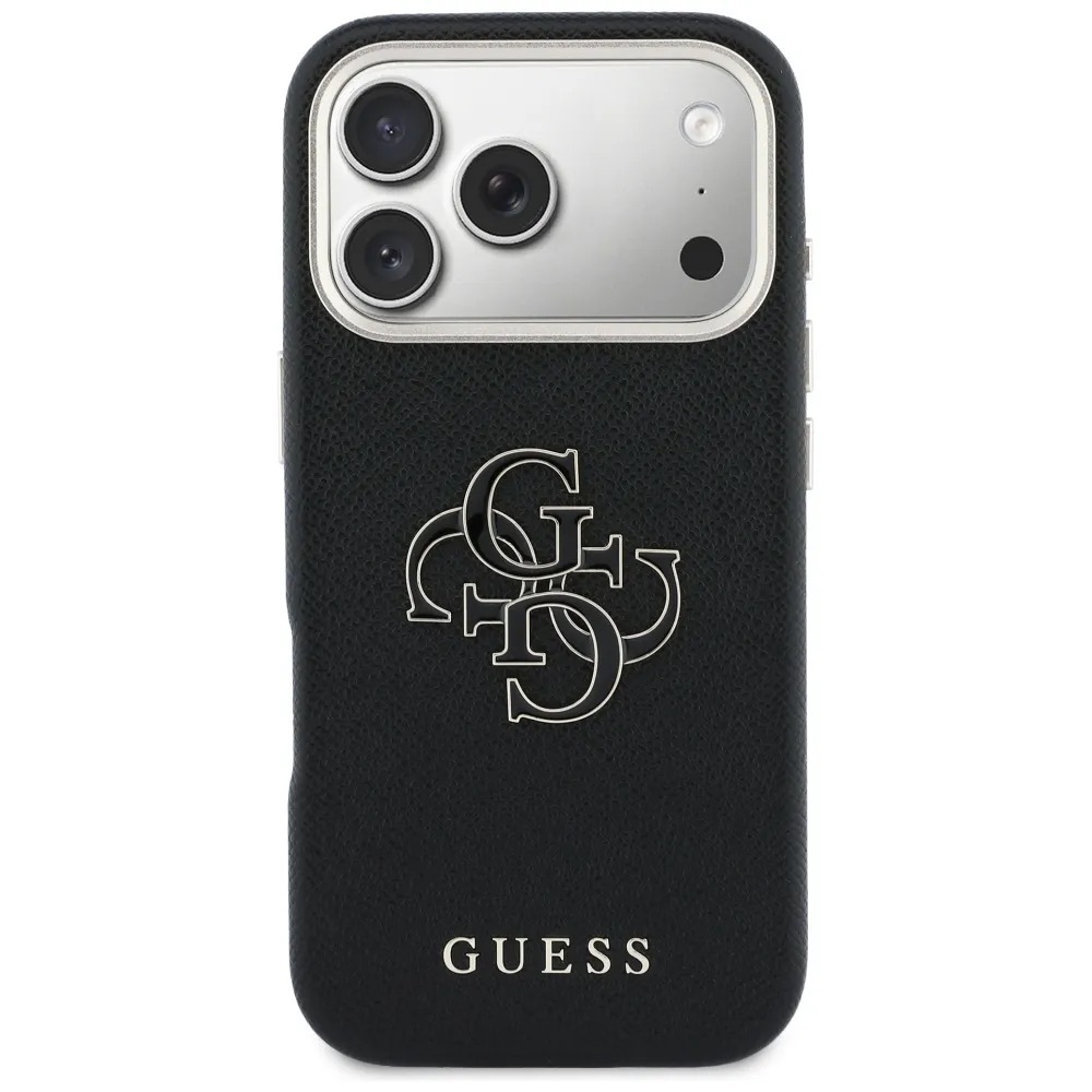Zdjęcie do “Guess FW Resin Logo czarny - etui iPhone 17 Pro Max”.