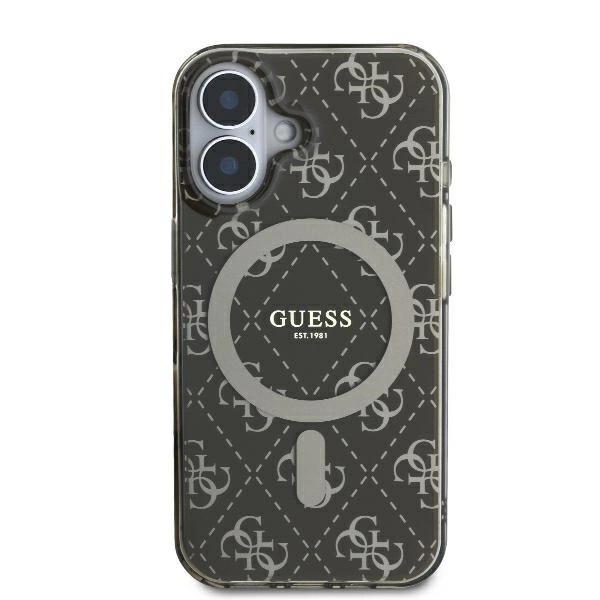 Zdjęcie do “Guess IML 4G Background MS brązowy - etui iPhone 16”.