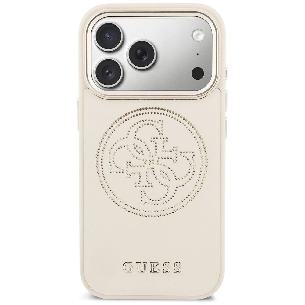 Zdjęcie do “Guess Perforated 4G MS beżowy - etui iPhone 17 Pro”.