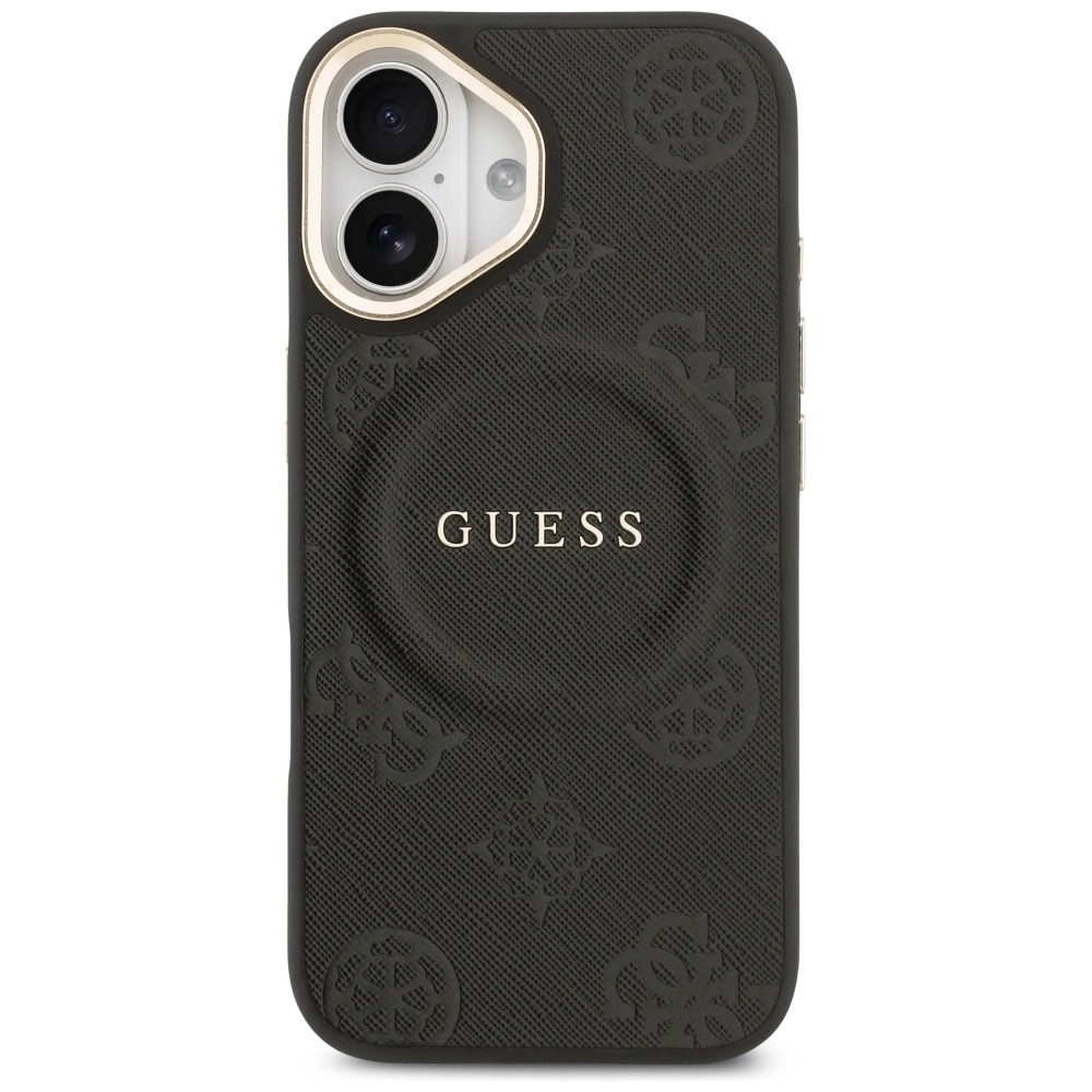 Zdjęcie do “Guess Peony Hot Stamp MS czarny - etui iPhone 17”.