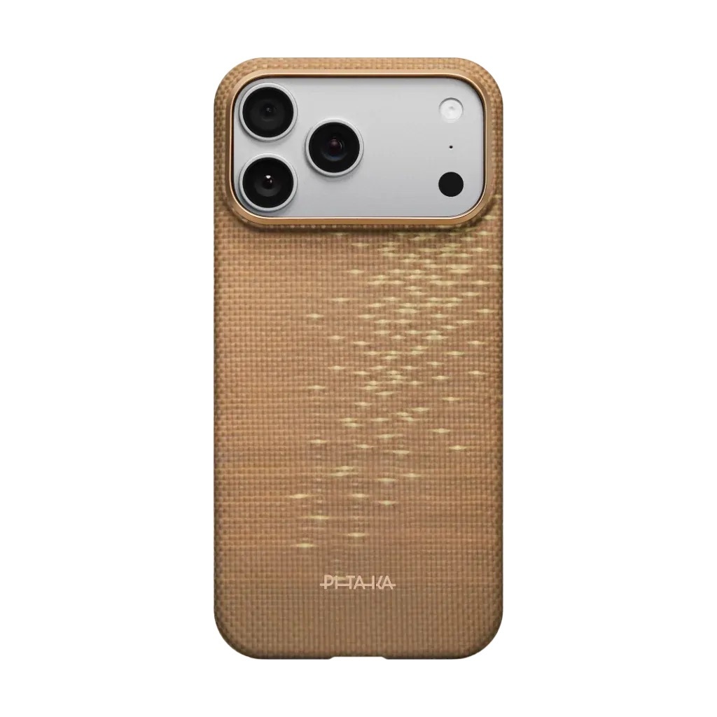 Zdjęcie do “PITAKA Ultra-Slim MS golden glint - etui iPhone 17 Pro Max”.