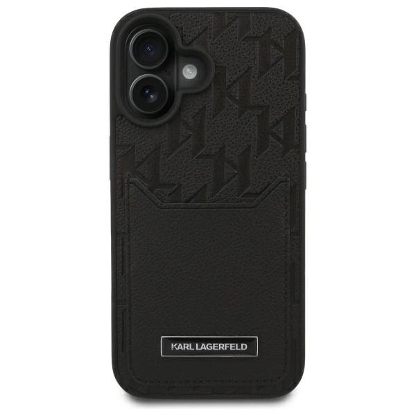 Zdjęcie do “Karl Lagerfeld Cardslots Monogram czarny - etui iPhone 16”.