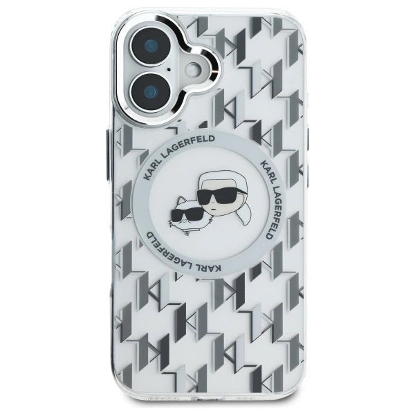 Zdjęcie do “Karl Lagerfeld IML Monogram KarlChoupette Head MS przezroczysty - etui iPhone 16”.