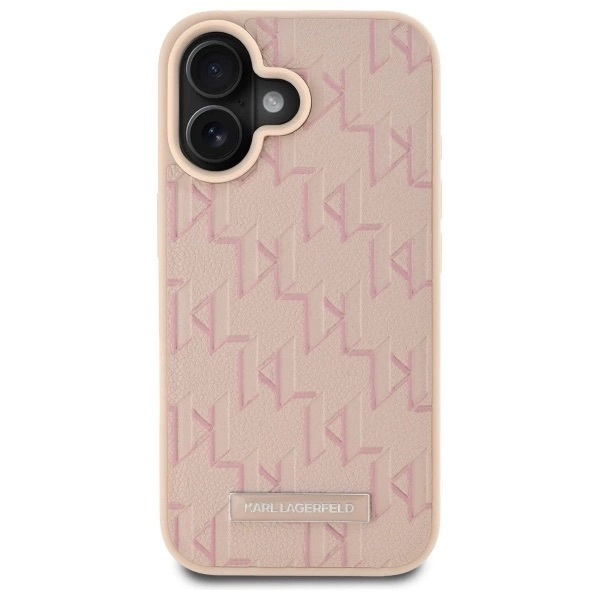 Zdjęcie do “Karl Lagerfeld Hot Stamp MS różowy - etui iPhone 16”.