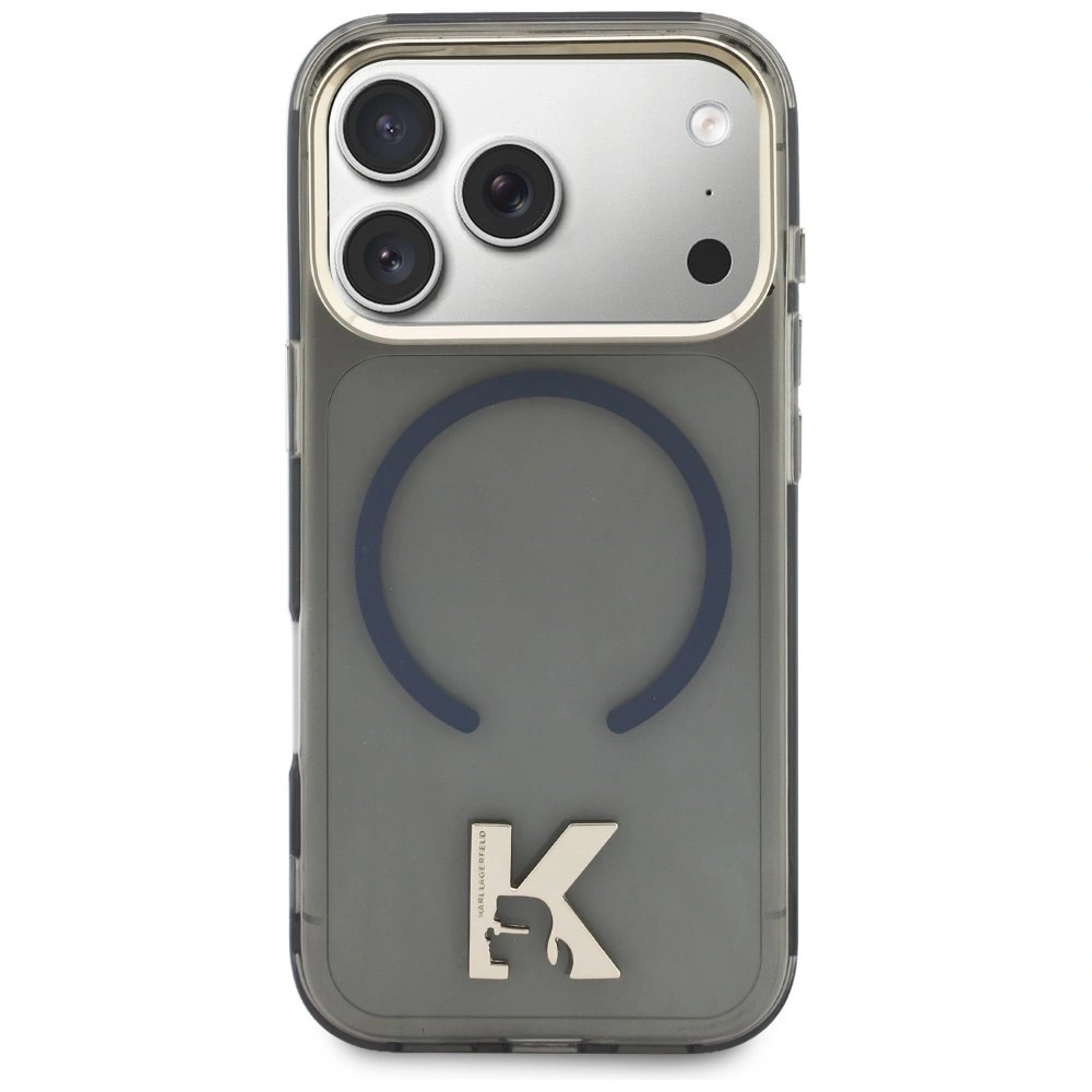 Zdjęcie do “Karl Lagerfeld IML K Head Logo MS czarny - etui iPhone 17 Pro”.