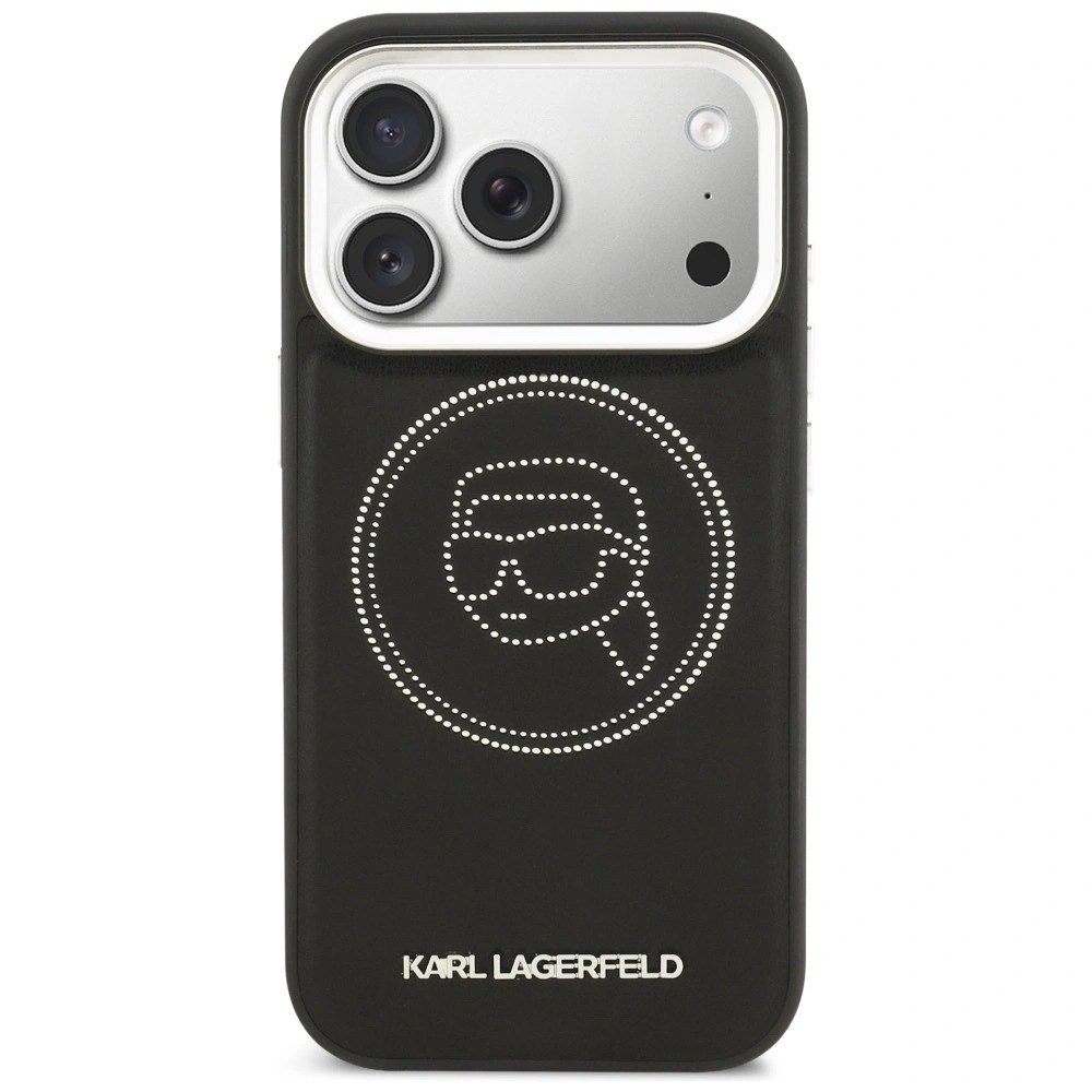 Zdjęcie do “Karl Lagerfeld K Head Point Logo MS czarny - etui iPhone 17 Pro”.