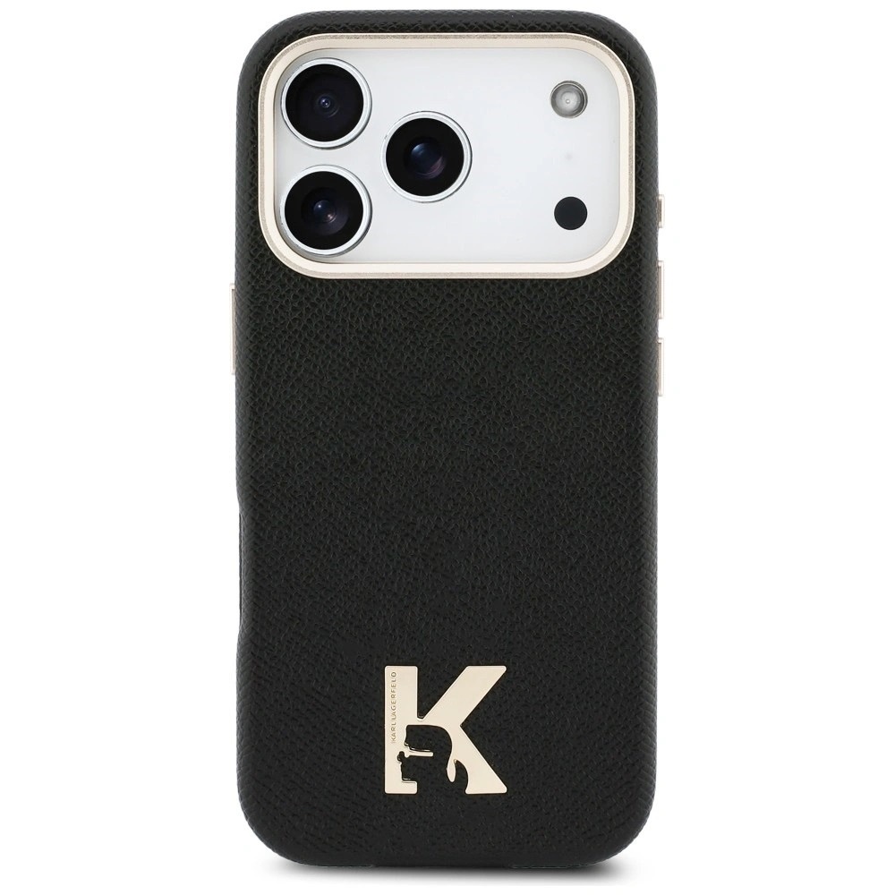 Zdjęcie do “Karl Lagerfeld Karl Head Logo MS czarny - etui iPhone 17 Pro”.