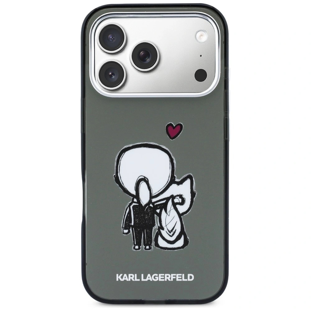 Zdjęcie do “Karl Lagerfeld Karl Choupette Back MS czarny - etui iPhone 17 Pro”.