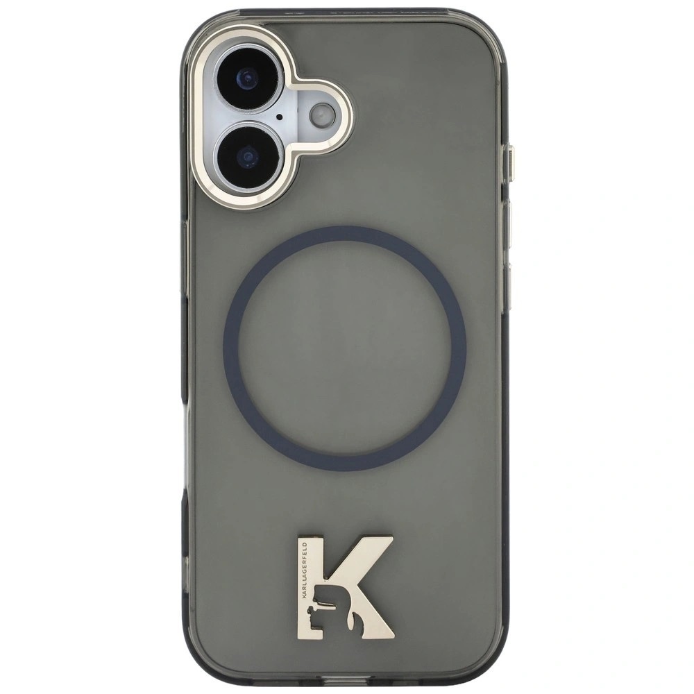 Zdjęcie do “Karl Lagerfeld IML K Head Logo MS czarny - etui iPhone 17”.