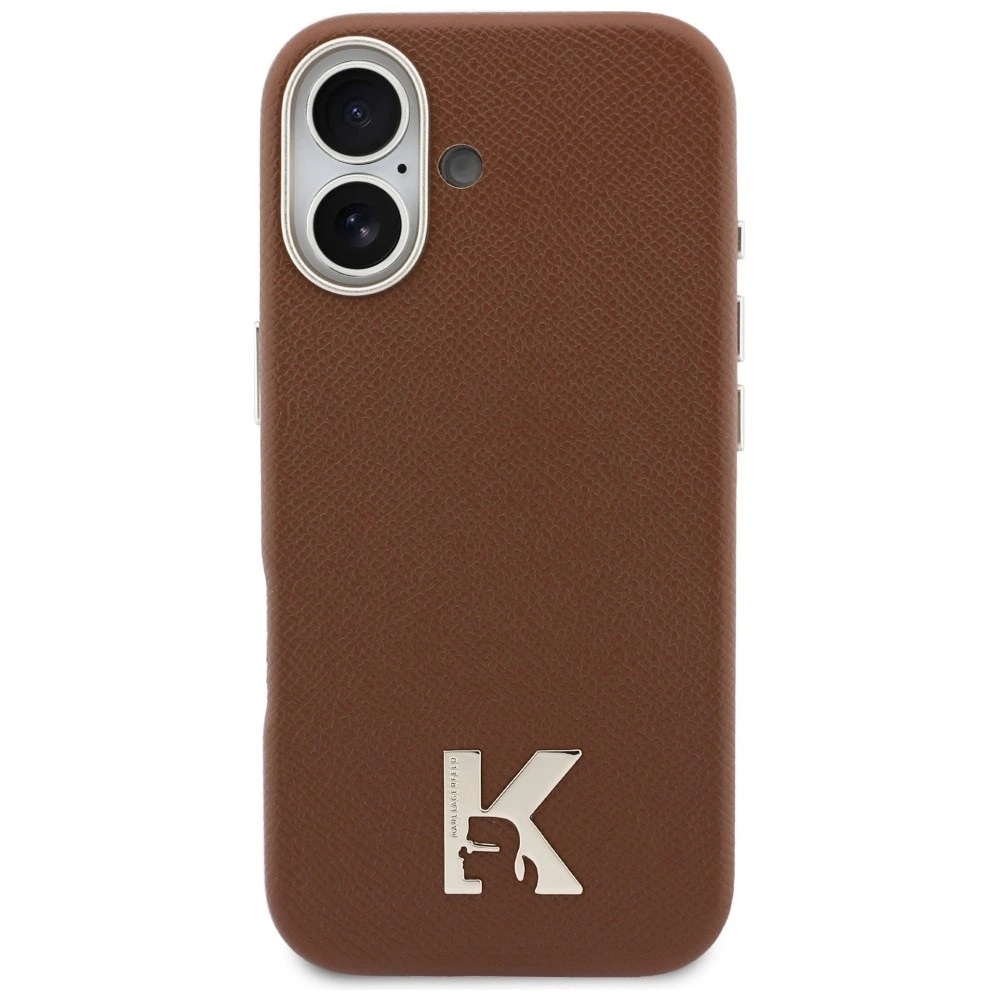 Zdjęcie do “Karl Lagerfeld Karl Head Logo MS brązowy - etui iPhone 17”.
