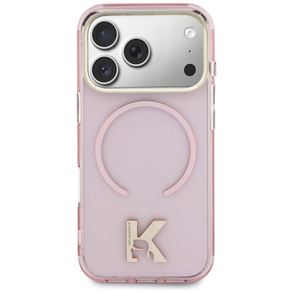 Zdjęcie do “Karl Lagerfeld IML K Head Logo MS różowy - etui iPhone 17 Pro Max”.