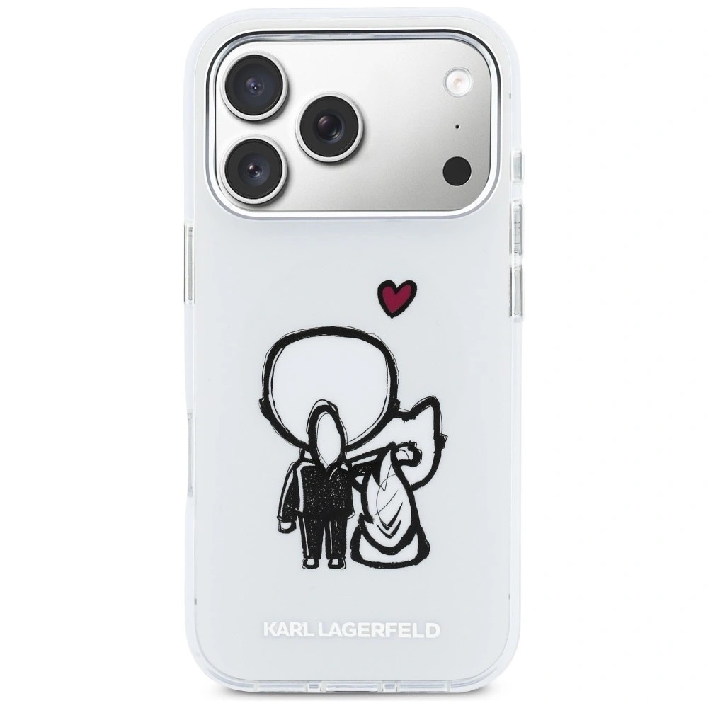 Zdjęcie do “Karl Lagerfeld Karl Choupette Back MS przezroczysty - etui iPhone 17 Pro Max”.