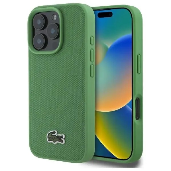 Zdjęcie do “Lacoste Iconic Petit Pique zielony - etui iPhone 16 Pro”.