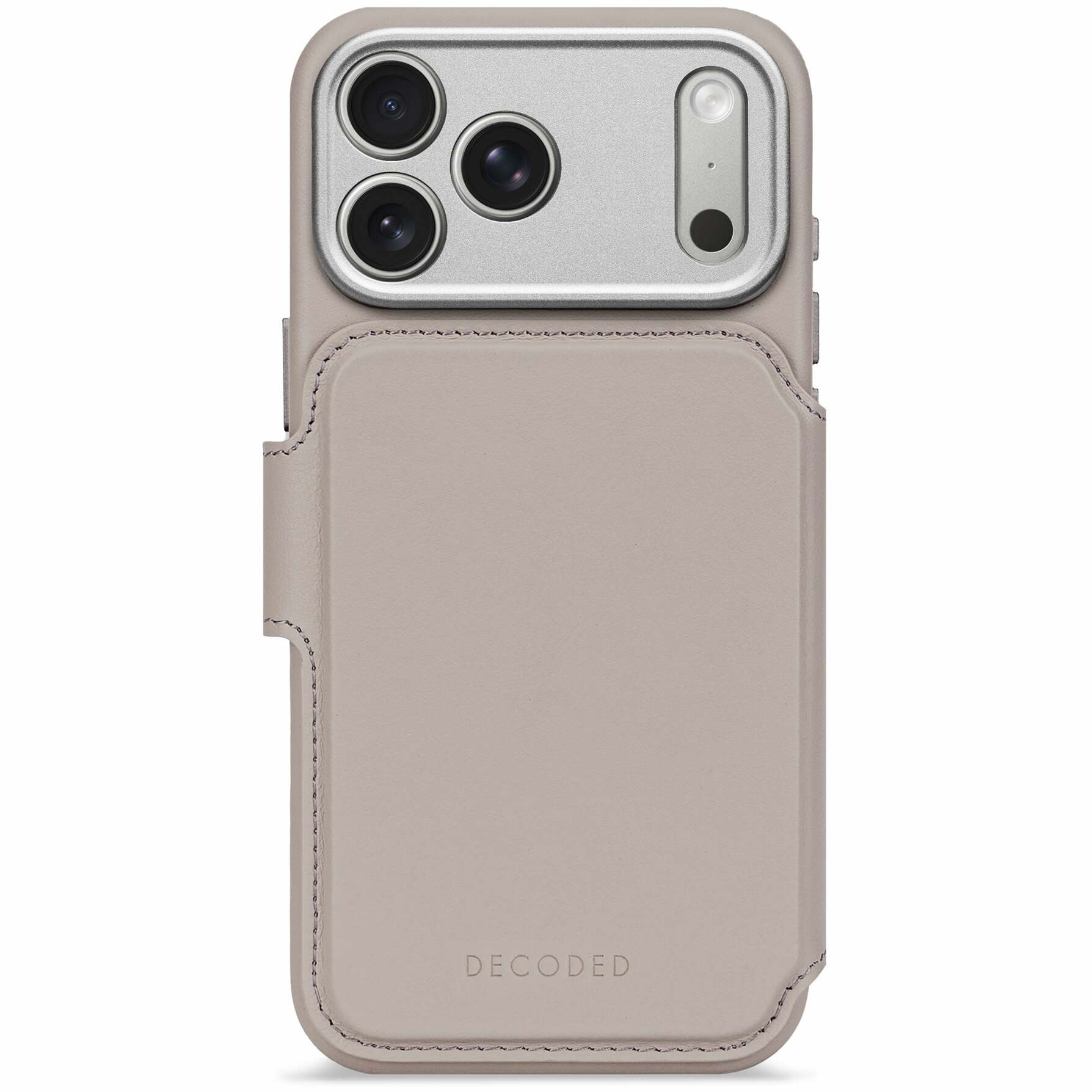 Zdjęcie do “Decoded Leather Detachable Wallet MS szary - etui iPhone 17 Pro”.