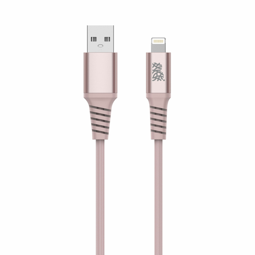 Zdjęcie do “B.On Cotton USB-A Lightning 2m Rose - kabel lightning - Produkt otwarty”.
