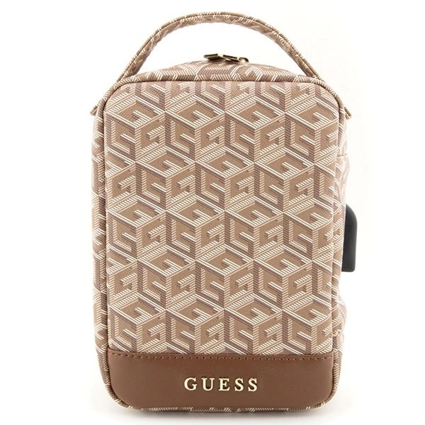Zdjęcie do “Guess GCube Stripe brązowy - torebka organizer”.