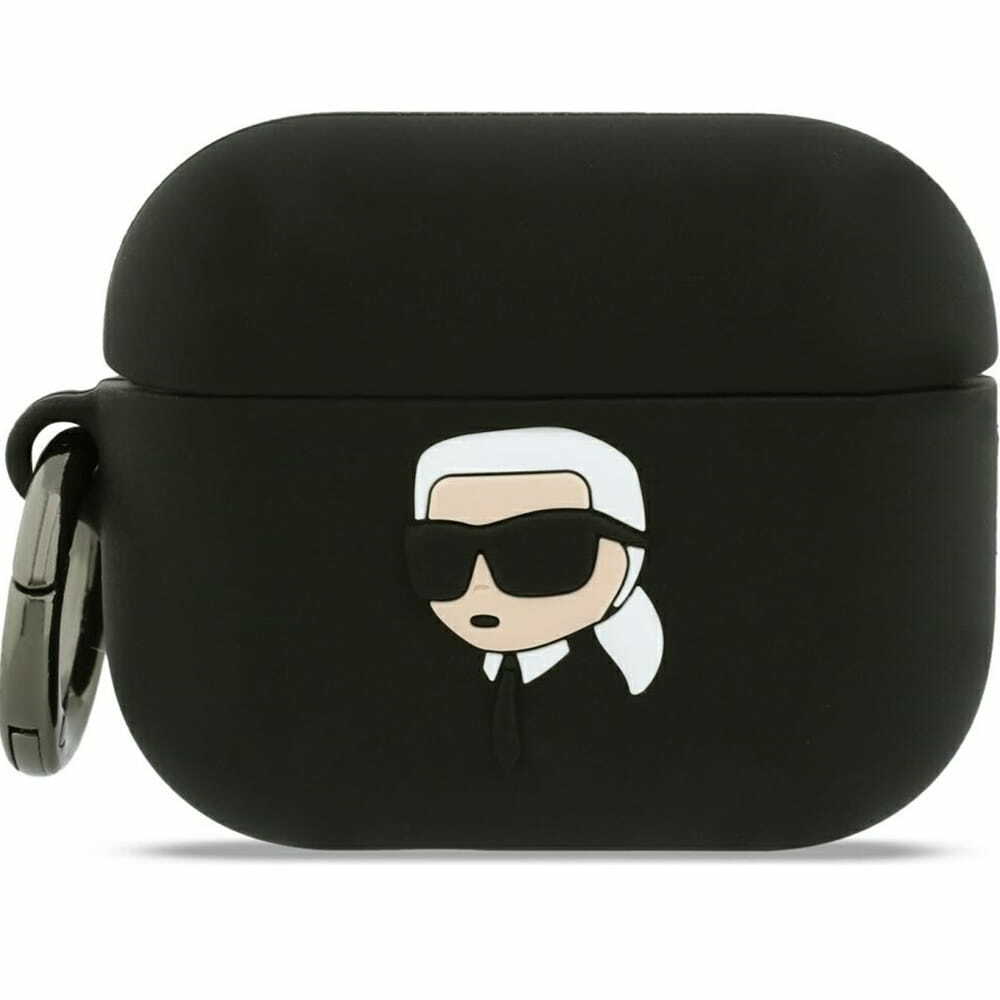Zdjęcie do “Karl Lagerfeld Silicone Karl Head 3D czarny - etui AirPods Pro 3”.