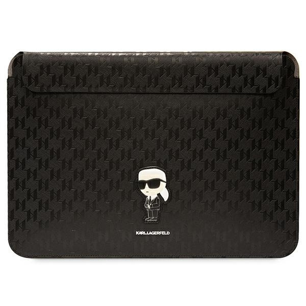Zdjęcie do “Karl Lagerfeld laptop Sleeve Saffiano Monogram Ikonik czarny - pokrowiec Macbook 14"”.