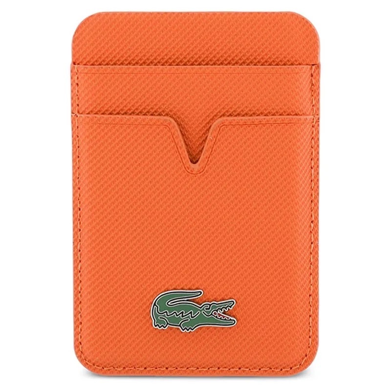 Zdjęcie do “Lacoste Petit Pique pomarańczowy - portfel z MagSafe”.