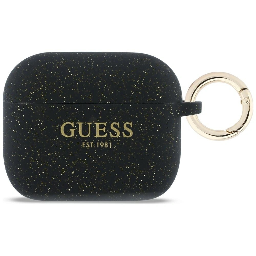 Zdjęcie do “Guess Silicone Glitter Ring czarny - etui AirPods Pro 3”.