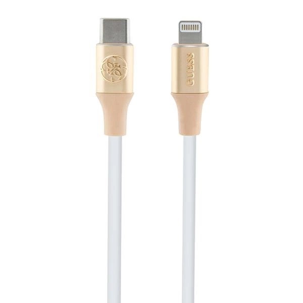 Zdjęcie do “Guess Fast Charging Ebossed Logo 1,5m złoty - kabel USB-C/Lightning”.