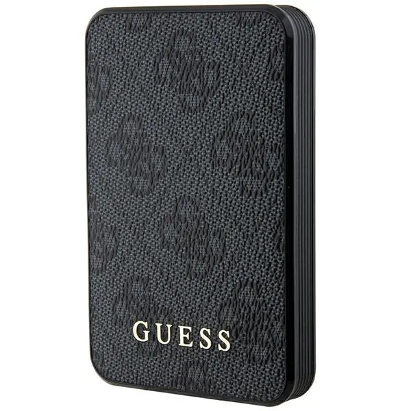 Zdjęcie do “Guess 4G Leather Metal Logo 15W 5000mAh czarny - powerbank”.