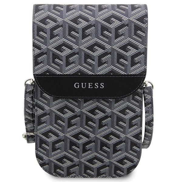 Zdjęcie do “Guess GCube Stripe czarny - torebka na smartfon”.