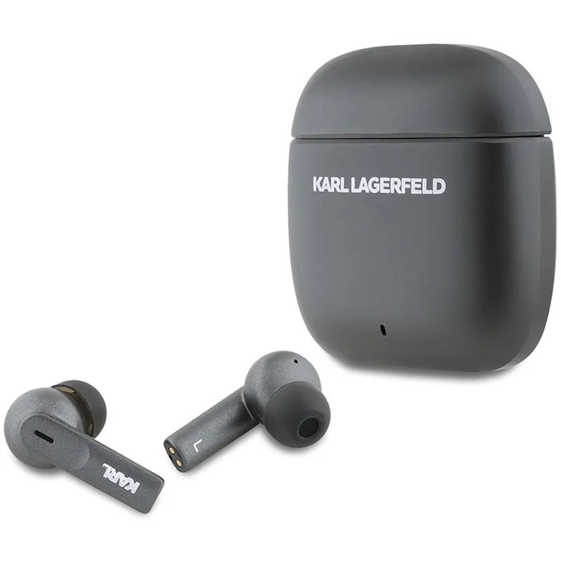 Zdjęcie do “Karl Lagerfeld TWS MetalPrinted Logo ENC czarny - słuchawki douszne”.