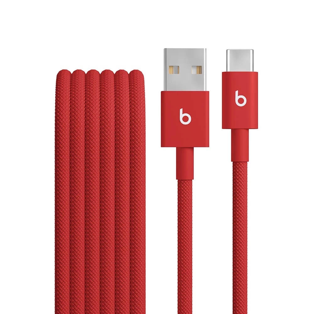 Zdjęcie do “Beats USB-A to USB-C Woven Cable (1.5 m) - Rapid Red - Produkt otwarty”.