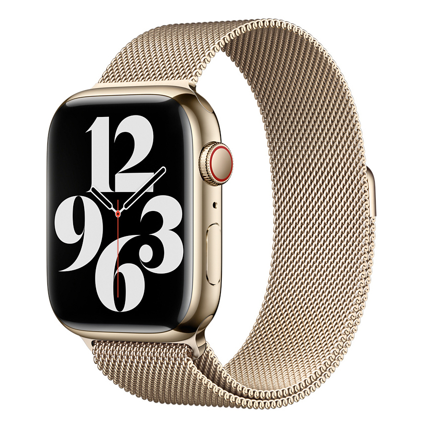Zdjęcie do “Apple 45mm Gold Milanese Loop - Produkt otwarty”.