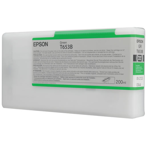 Epson tusz Green T653B poj. 200ml do drukarki Stylus Pro 4900 (C13T653B00)