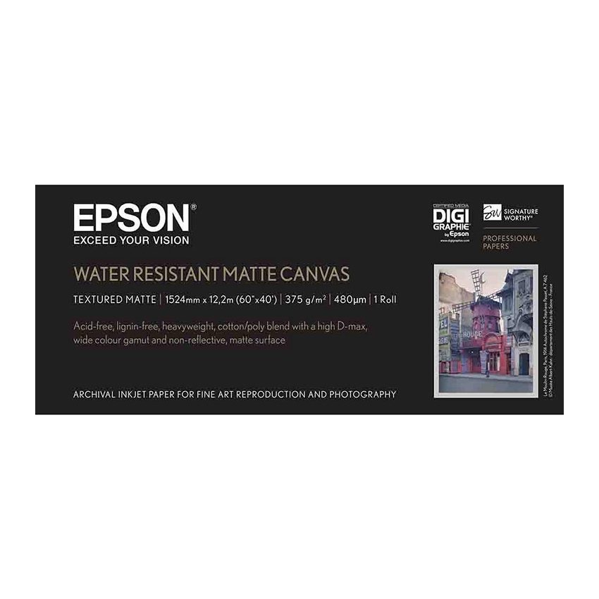 Epson WaterResistant Matte Canvas 60in x 12.2