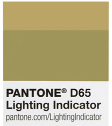 PANTONE Lighting Indicator Stickers D65