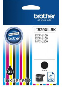 Brother tusz LC529XLBK black wyd. 2400str. do DCP-J100/J105