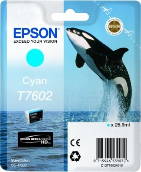 Epson atrament Cyan T760 do SC-P600