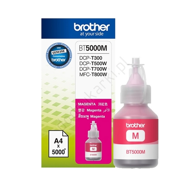 Brother tusz magenta BT5000M wyd. 5000 str. do DCP-T300, T500W, T700W, T800W