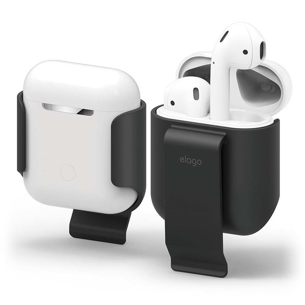 Elago AirPods Carrying Clip etui z klipsem do AirPods (czarne)