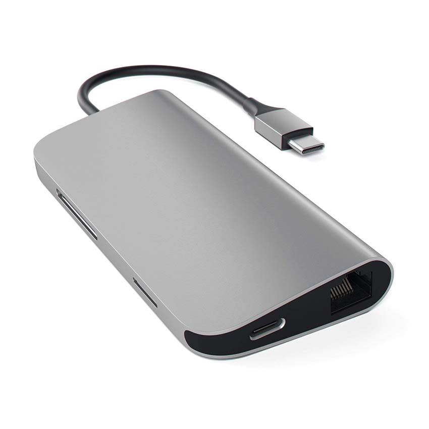 Satechi hub USB-C/Ethernet/HDMI/SD/microSD (gwiezdna szarość)