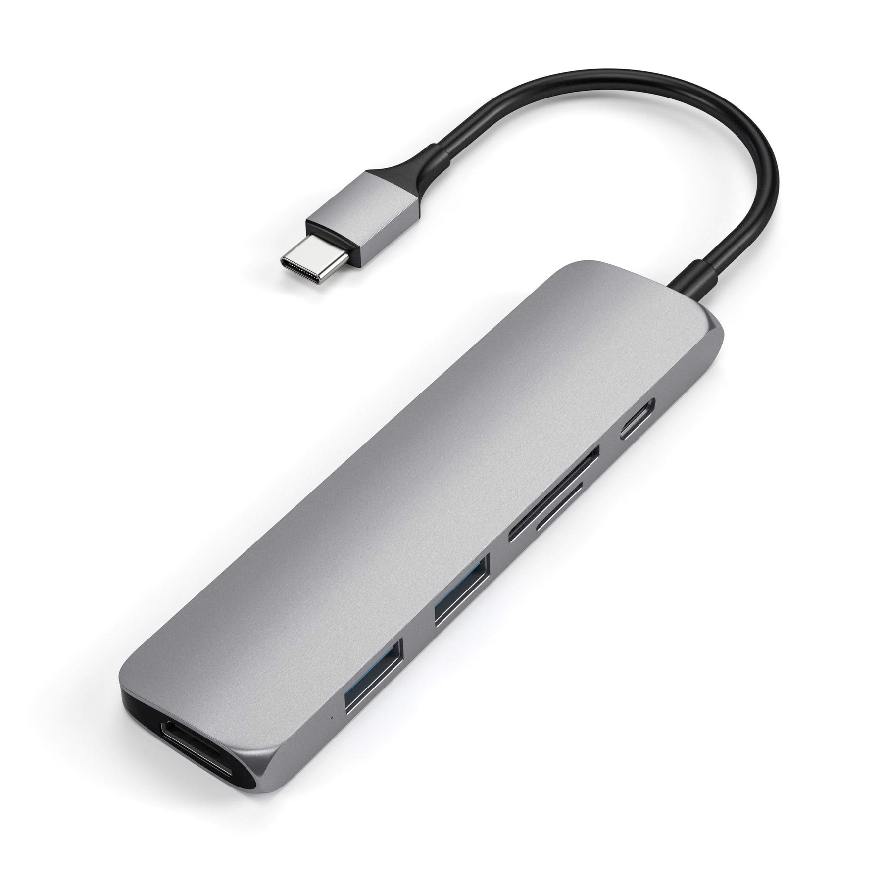 Satechi hub V2 USB-C/2xUSB 3.0/HDMI/SD/microSD/Power Delivery (gwiezdna szarość)
