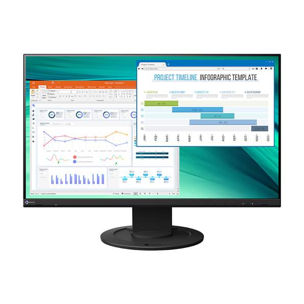 Zdjęcie do “EIZO EV2460 - monitor LCD 23.8" z regulowaną stopką (czarny)”.