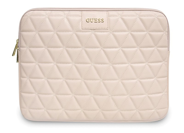 Zdjęcie do “Guess laptop Sleeve Quilted różowy - pokrowiec Macbook 13"”.