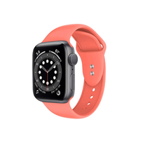 Crong Liquid pasek Apple Watch 42/44/45 mm (koralowy)