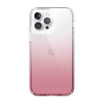 Speck Presidio Perfect Clear + Ombre etui do iPhone 13 Pro Max z powłoką MICROBAN (Clear/Vintage Rose)