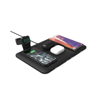 Mophie 4-in-1 Wireless Charging Mat ładowarka bezprzewodowa dla czterech urządzeń z uchwytem do AppleWatch (czarny)