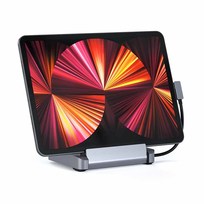 Satechi Aluminiowa podstawka i hub do iPad Pro 4K HDMI/USB-A/USB-C PD/jack 3,5mm/SD/microSD (gwiezdna szarość)